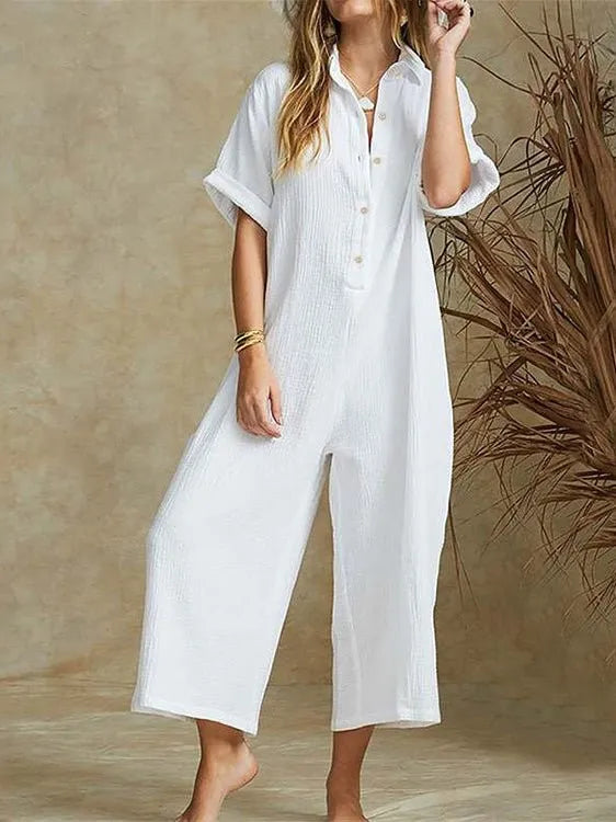 Jennifer - super stylischer leinen-jumpsuit für damen