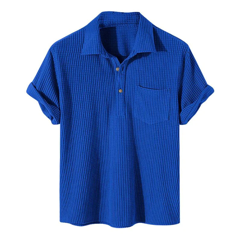 Janus - lockeres shirt in waffle design für den sommer