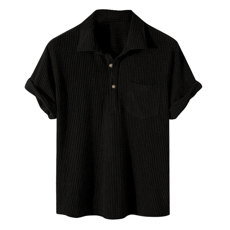 Janus - lockeres shirt in waffle design für den sommer