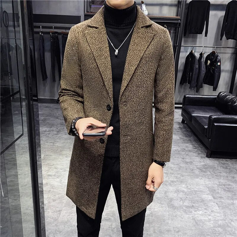 Karl – lange winterjacke für herren