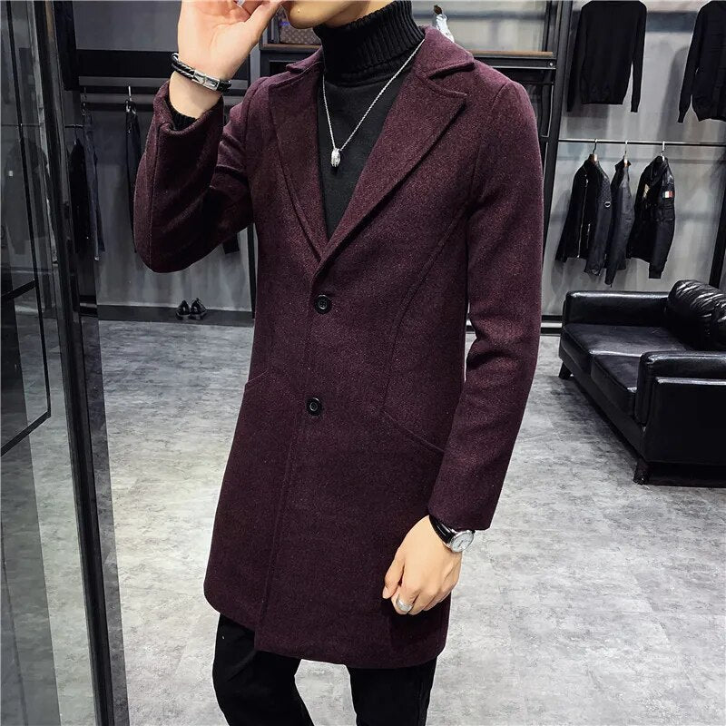 Karl – lange winterjacke für herren